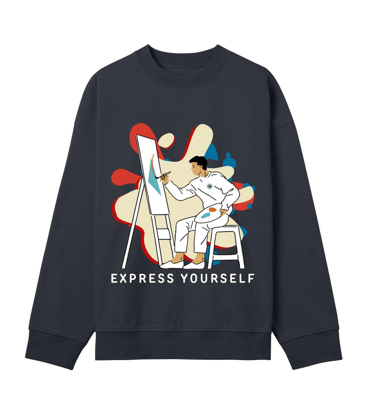 Creative Vibes - Men's Boxy Sweatshirt - Off black men - Sweatshirts
