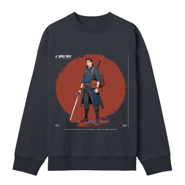 Warrior's Journey - Boxy Sweatshirt - Off black men - Sweatshirts