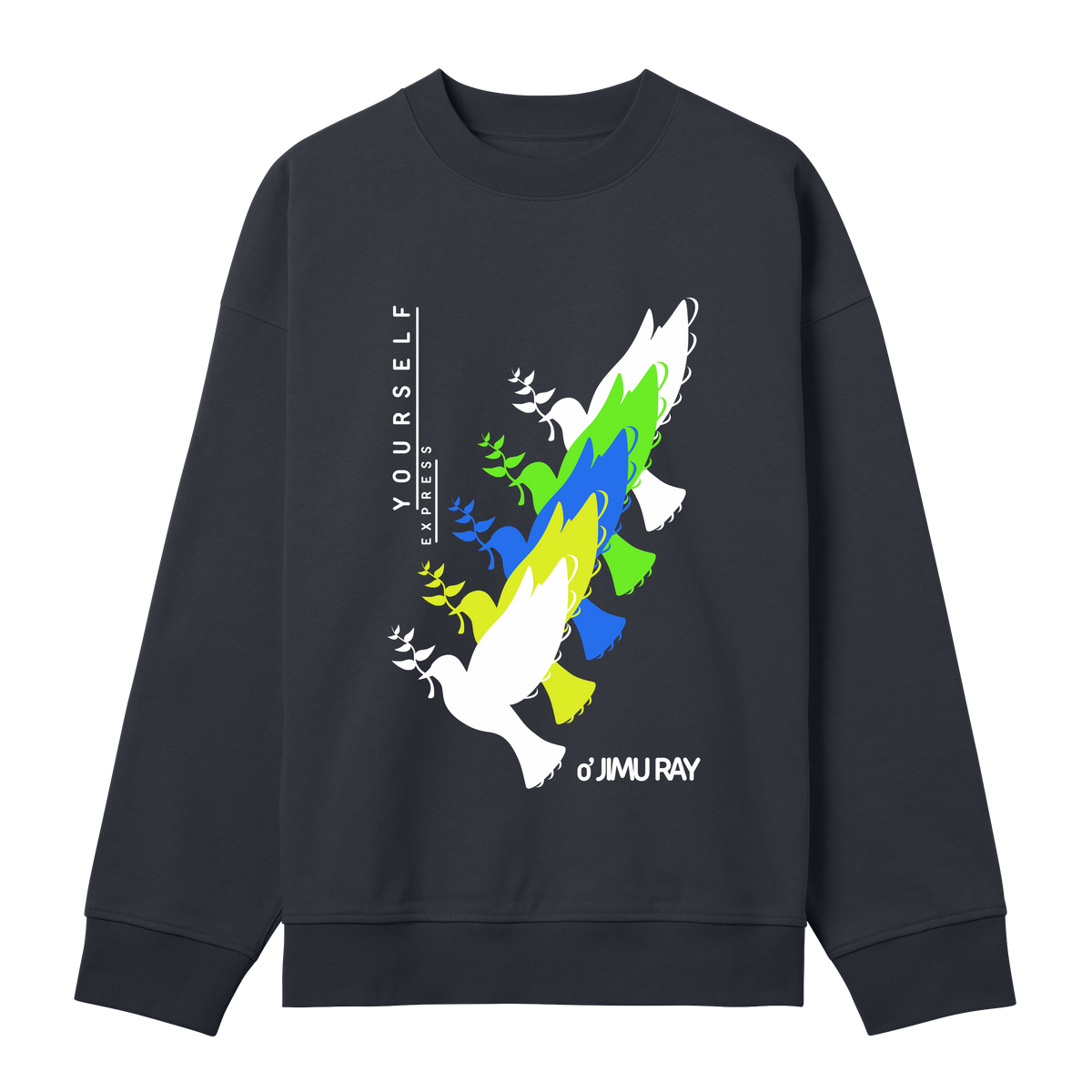 Wings of Freedom - Bold & Bright - Off black men - Sweatshirts