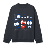 Animated Expressions - Let Your Mood Shine - Off black men - Sweatshirts