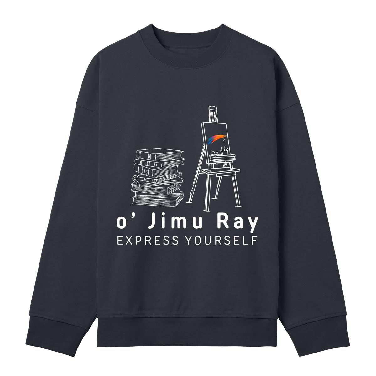 Literary Artist Boxy Sweatshirt - Off black men - Sweatshirts