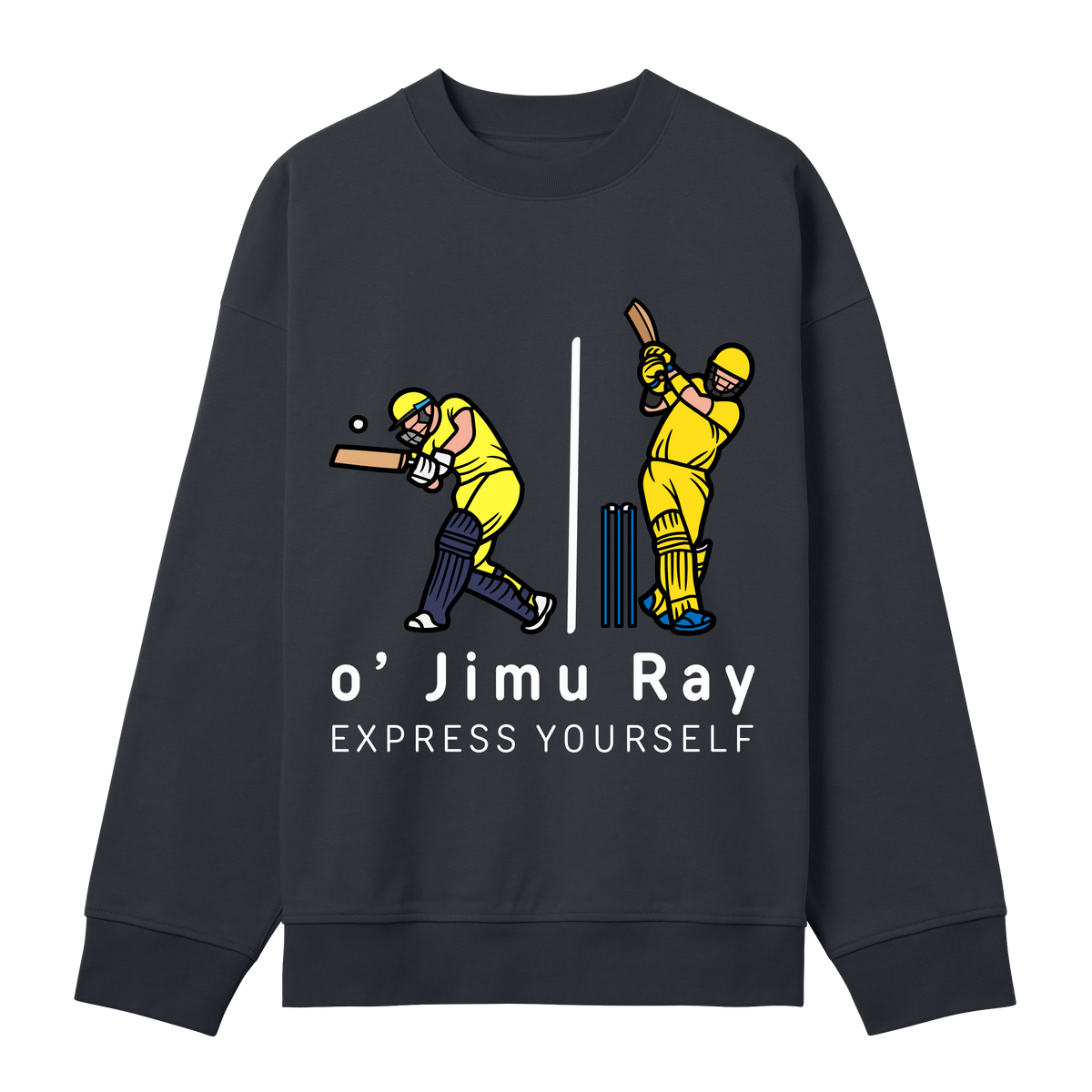 Hit & Run - Stylish Cricket Sweatshirt - Off black men - Sweatshirts