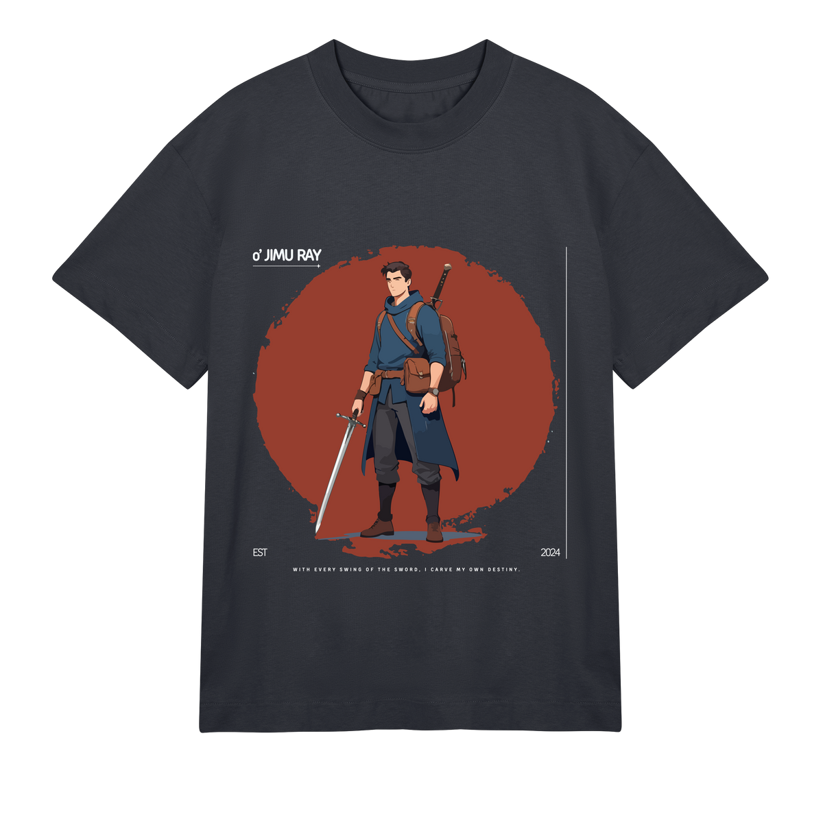 Blade & Backpack - Ready for Adventure - Off black men - T-Shirts