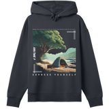 Serene Escape - Nature's Retreat Hoodie - Off black women - Hoodies