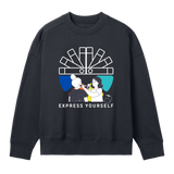 Palette of Expression Sweatshirt - Off black women - Sweatshirts