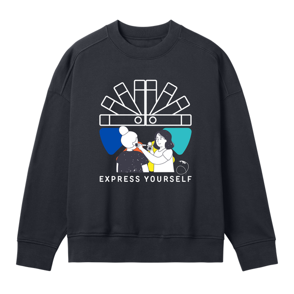 Palette of Expression Sweatshirt - Off black women - Sweatshirts