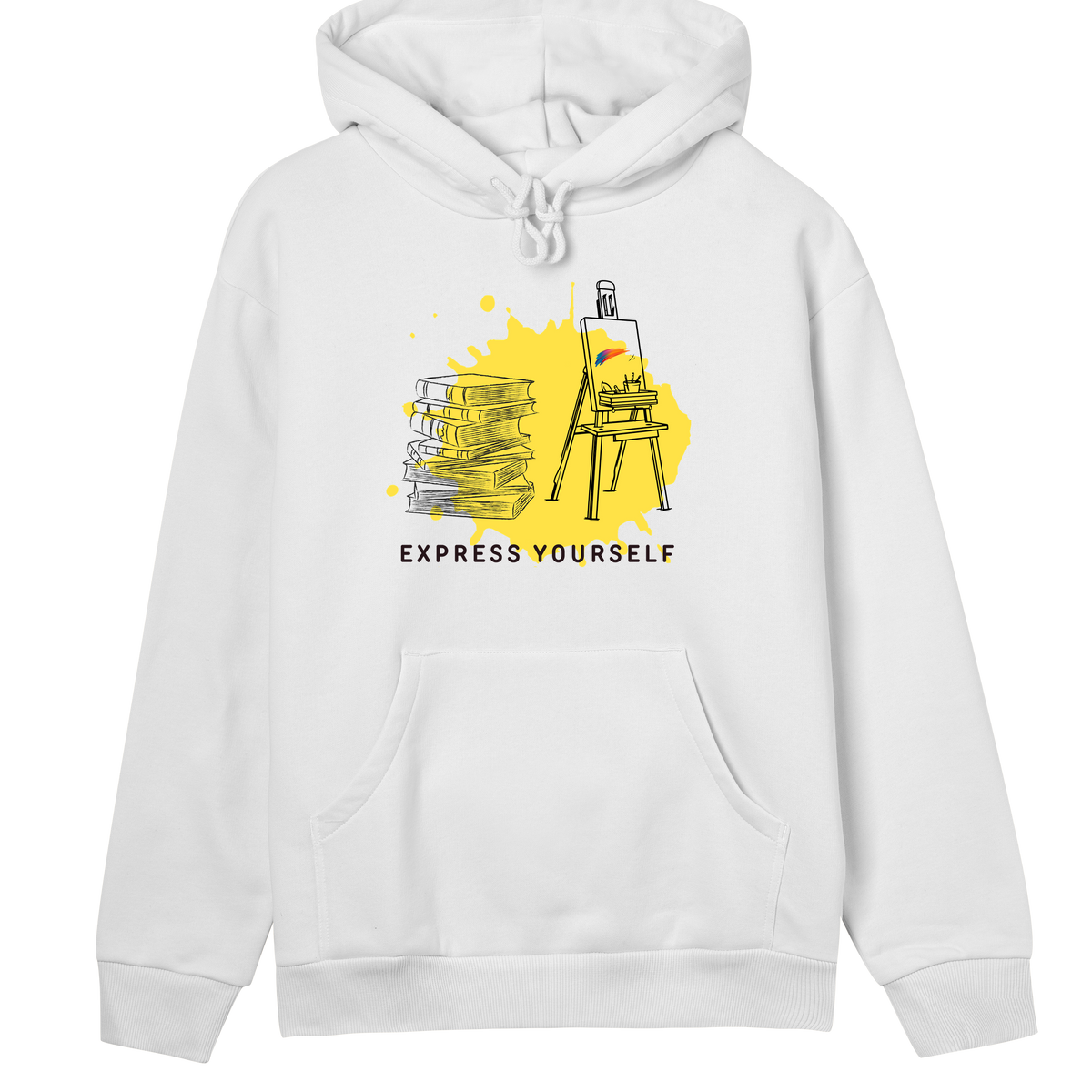 Artistic Essence Hoodie - Express Yourself - Off white women - Hoodies