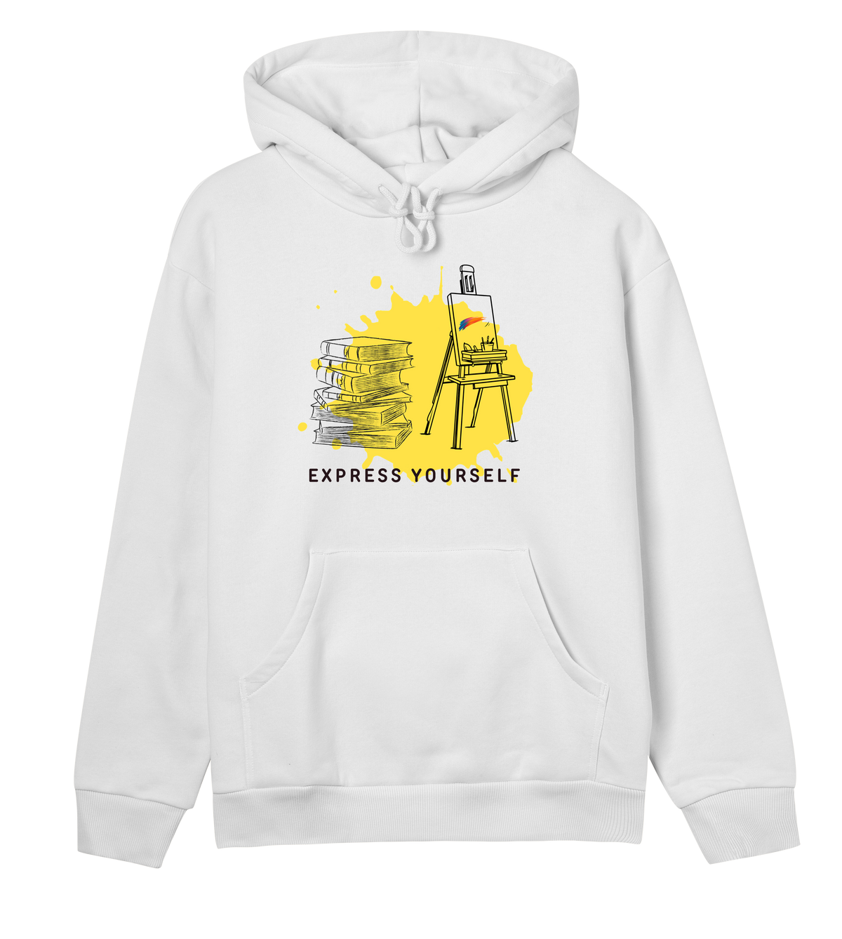 Artistic Essence Hoodie - Express Yourself - Off white women - Hoodies