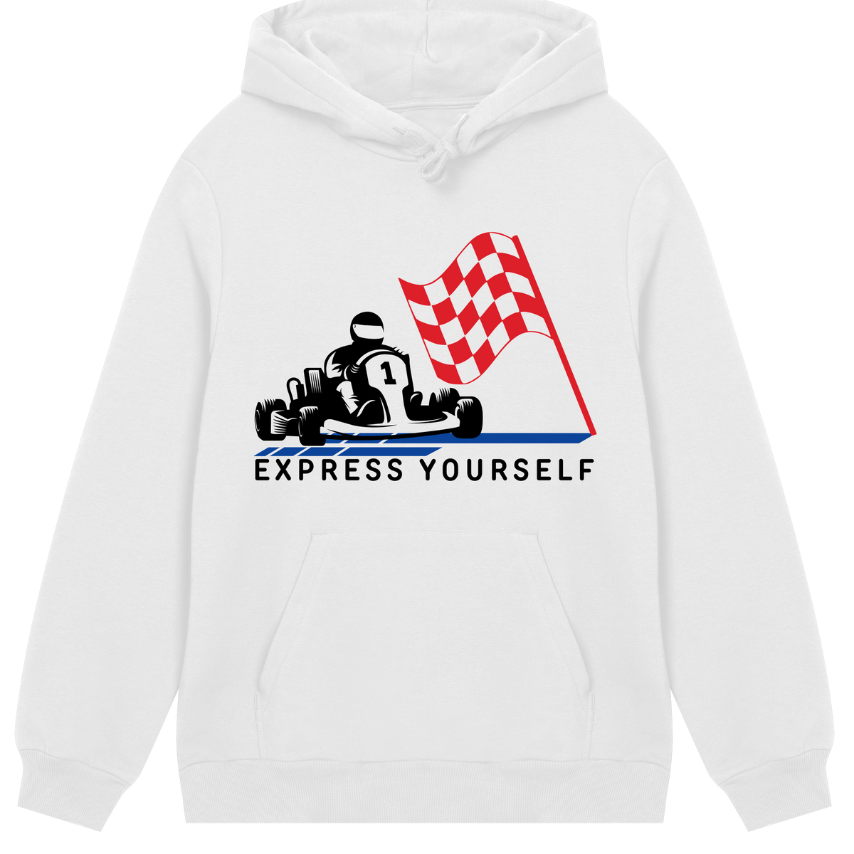 Race to Style - Express Yourself Hoodie - Off white men - Hoodies