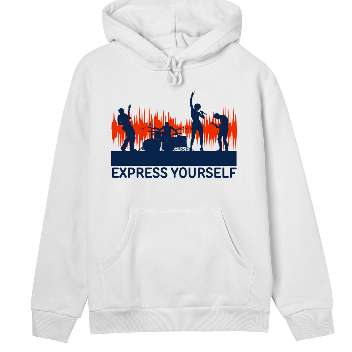 Sound-Wave Sensation - Express Yourself Hoodie - Off white women - Hoodies