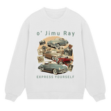 Vintage Vibes - Classic Car Sweatshirt - Off white men - Sweatshirts