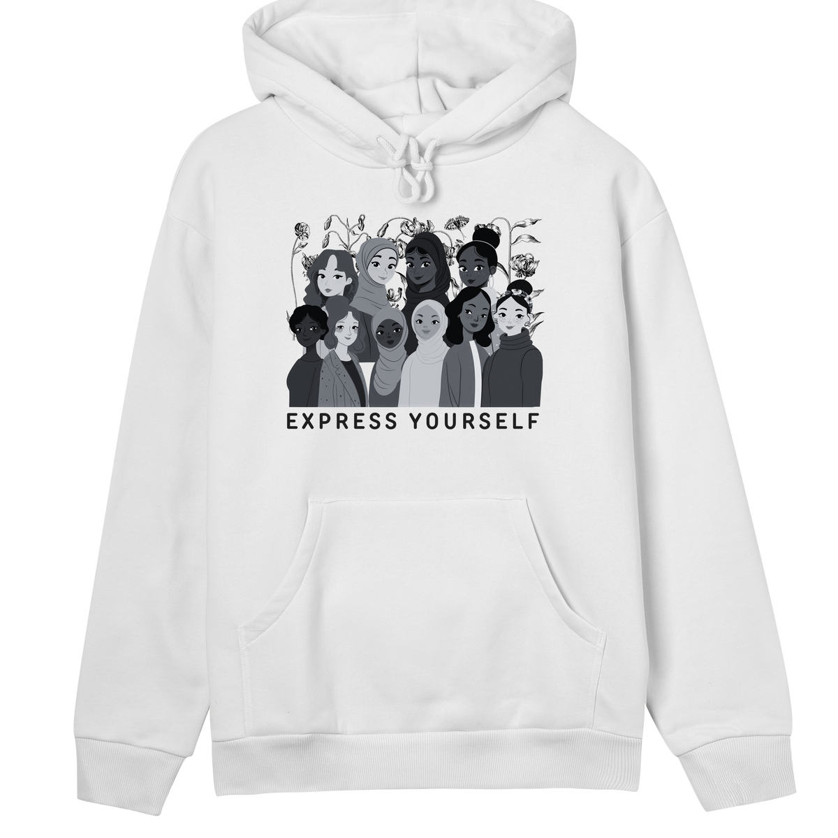 Celebrating Diversity - A Global Statement - Off white women - Hoodies