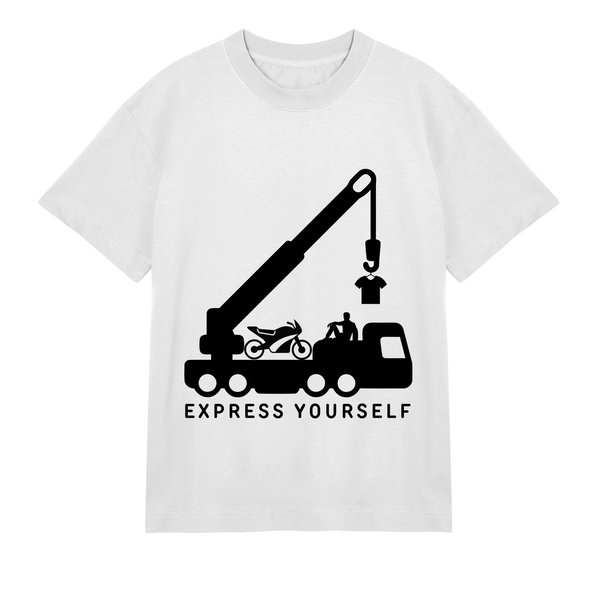 Freedom in Motion - Motorcycle Tee - Off white men - T-shirts