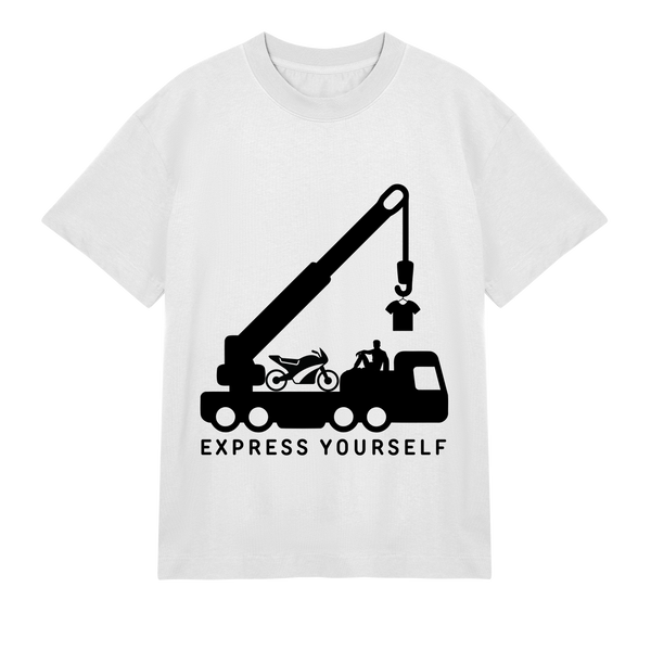 Freedom in Motion - Motorcycle Tee - Off white men - T-shirts