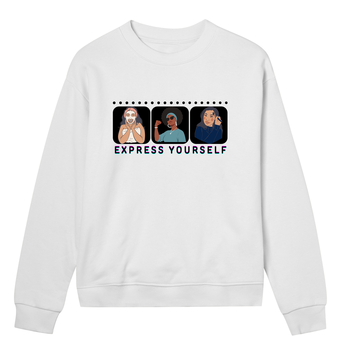 Celebrating You - Expressive Women's Sweatshirt - Off white women - Sweatshirts