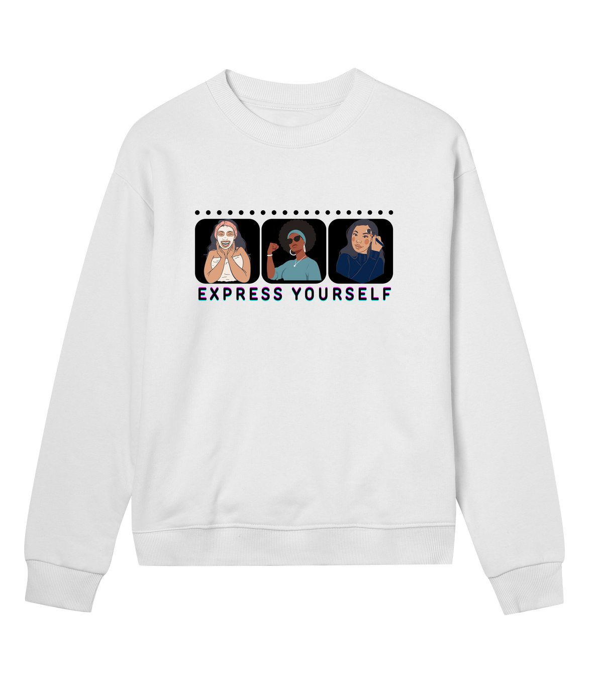 Celebrating You - Expressive Women's Sweatshirt - Off white women - Sweatshirts
