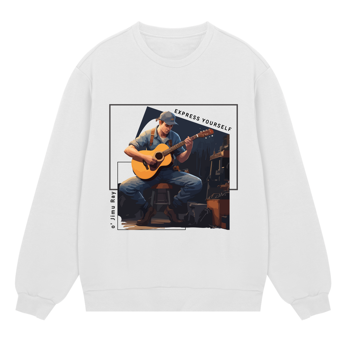 Acoustic Aura - Expressive Attire - Off white men - Sweatshirts