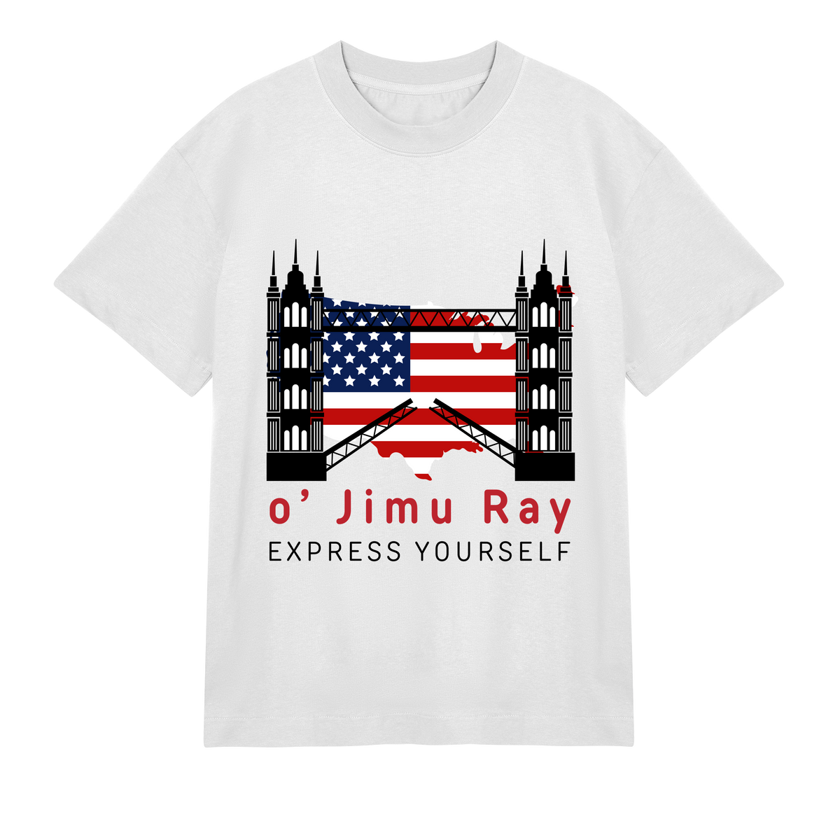 Patriotic Blueprint - o' Jimu Ray 4th July Special - Off white men - T-shirts