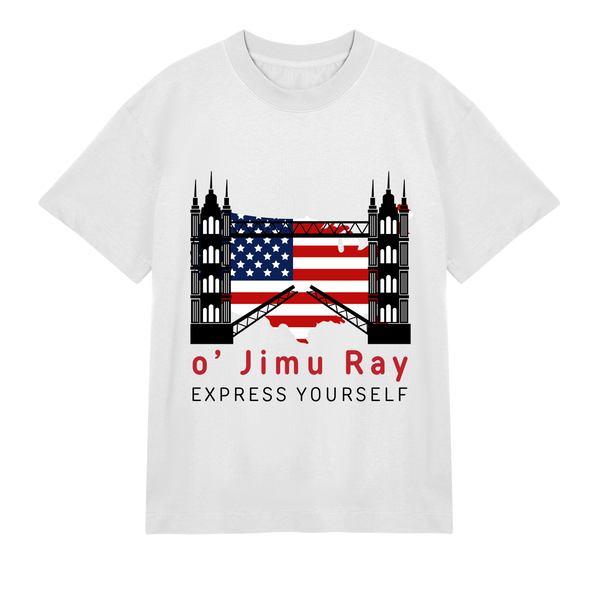 Patriotic Blueprint - o' Jimu Ray 4th July Special - Off white men - T-shirts