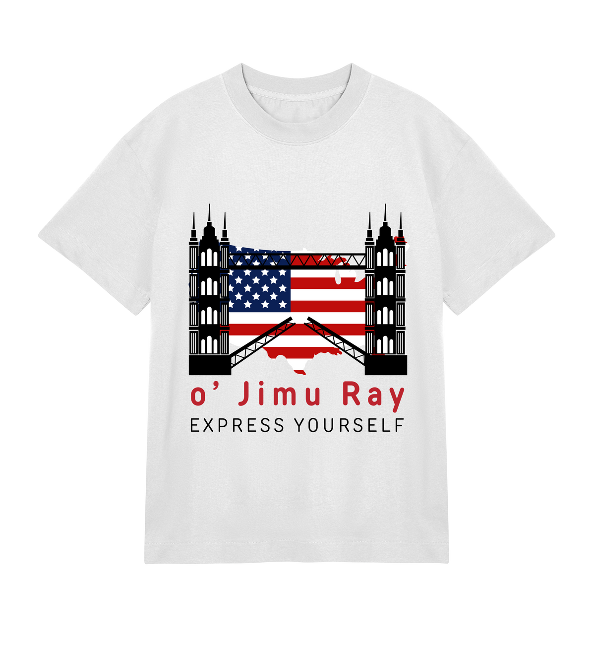 Patriotic Blueprint - Men's Boxy T-Shirt - Off white men - T-shirts