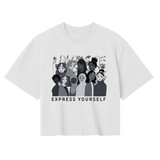 Unity in Diversity - Express Yourself Crop Top - Off white women - Crop Tops