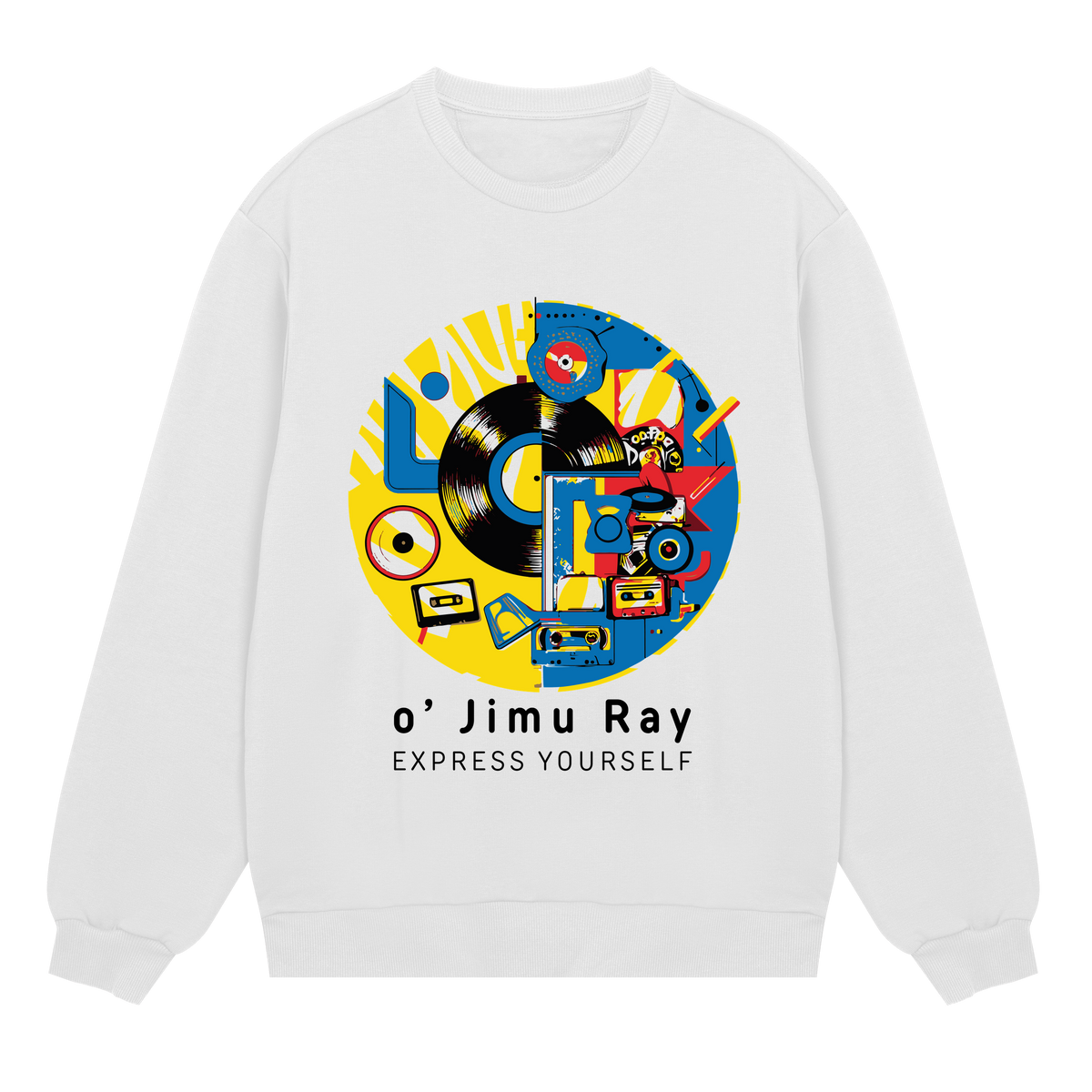 Music Memories - Bold Vinyl Design - Off white men - Sweatshirts