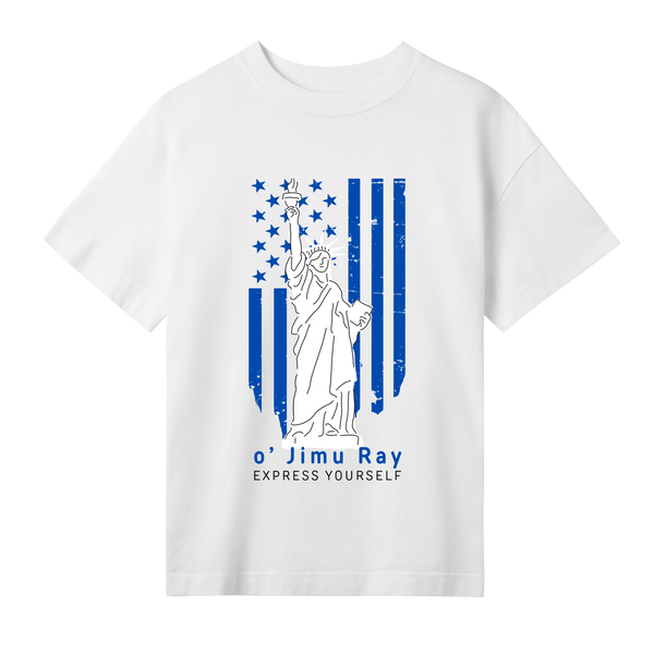 Liberty in Style - o' Jimu Ray 4th July Special - Off white women - T-shirts