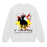 Ride into Style - Bold Cowboy Sweatshirt - Off white men - Sweatshirts