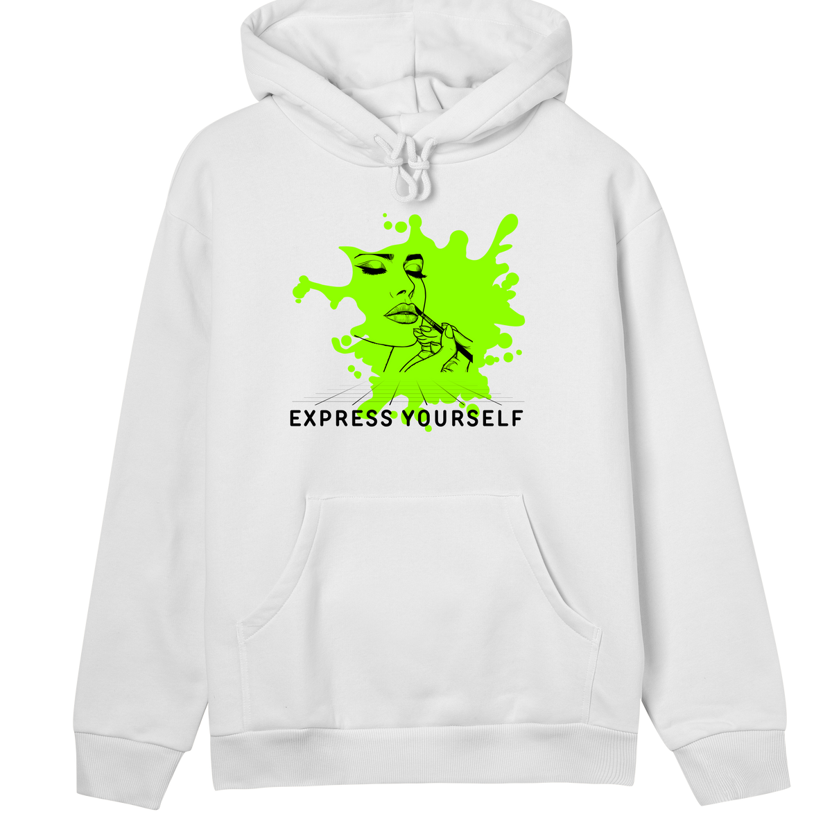 Bold and Beautiful - Art-Inspired Hoodie - Off white women - Hoodies