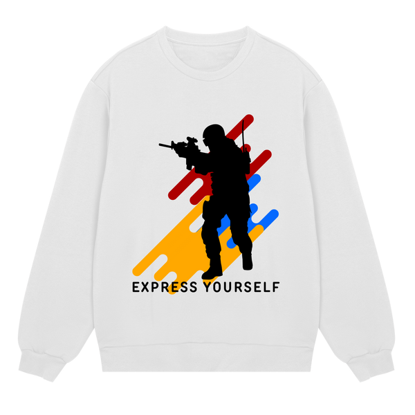 Heritage Re-imagined: Stylish Men’s Sweatshirt - Off white men - Sweatshirts