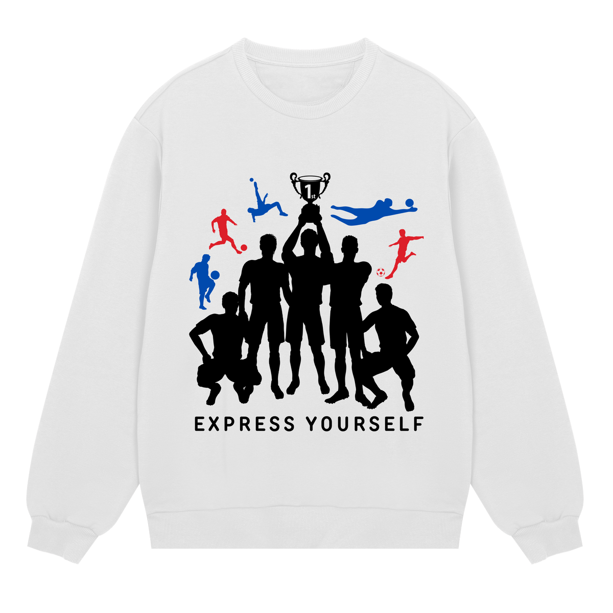 Bold Play - Stylish Soccer Design - Off white men - Sweatshirts