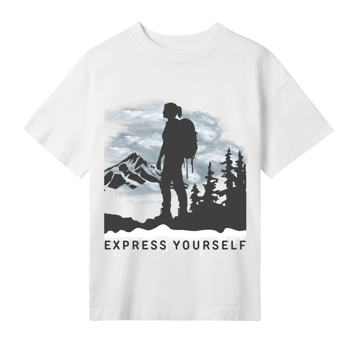 Mountaineer's Dream - Oversized Tee - Off white women - T-shirts