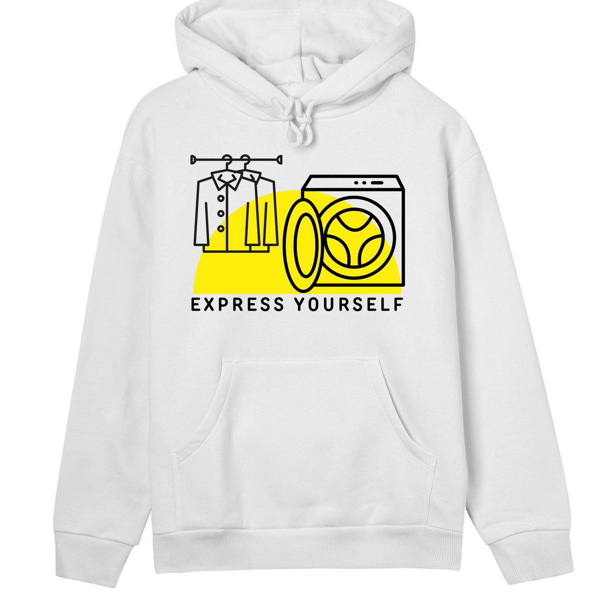 Wash & Wear - Bold Hoodie - Off white women - Hoodies