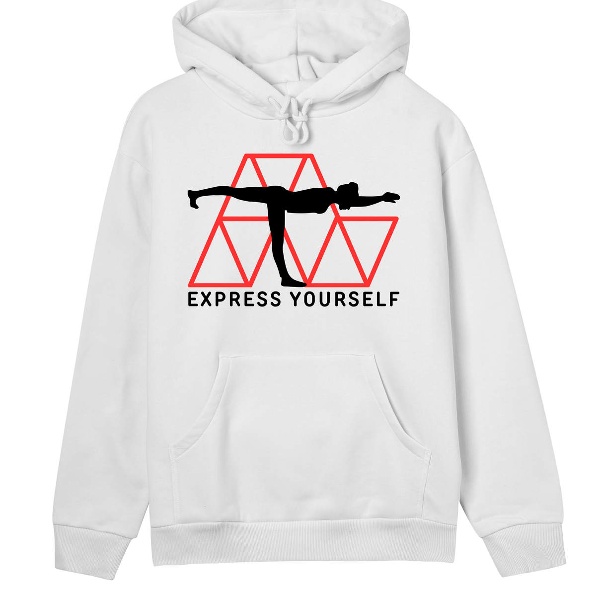 Geometric Fusion - Vibrant Women's Hoodie - Off white women - Hoodies