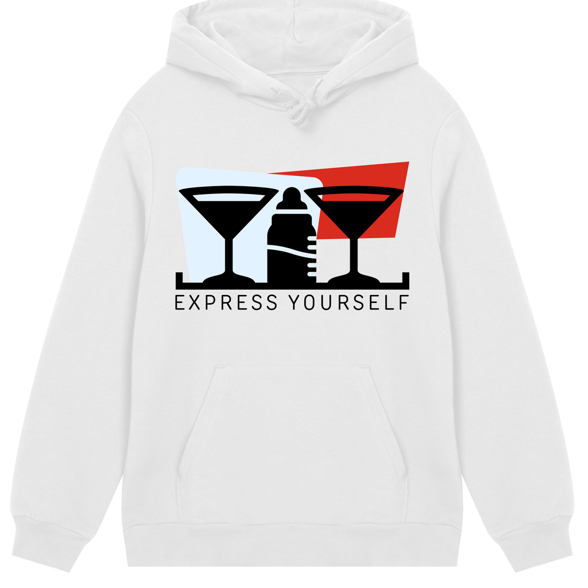 Cultural Fusion - Express Yourself Hoodie - Off white men - Hoodies