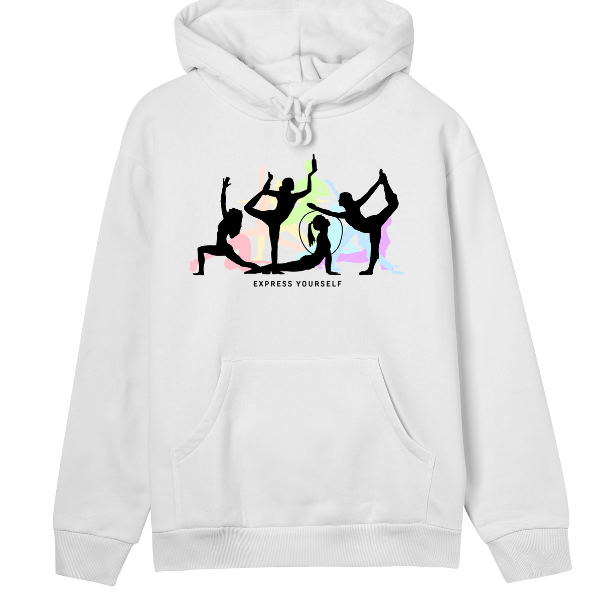 Dance of Colors - Stylish Women's Hoodie - Off white women - Hoodies