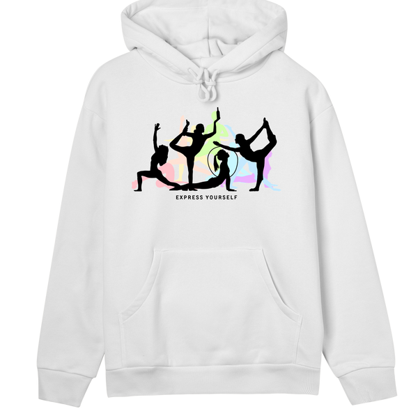 Dance of Colors - Stylish Women's Hoodie - Off white women - Hoodies