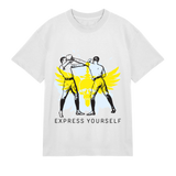 Combat Clash - Fierce Fighter Tee - Off white men - T-Shirts