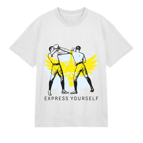 Combat Clash - Fierce Fighter Tee - Off white men - T-Shirts