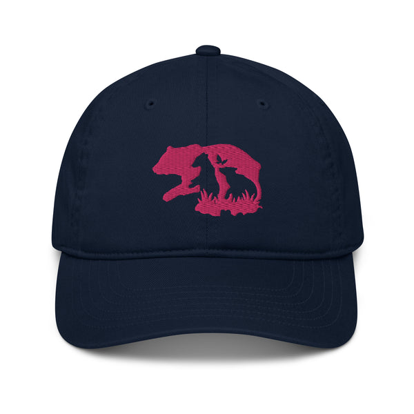 Floral Mama Bear Organic Baseball Hat - - Hats