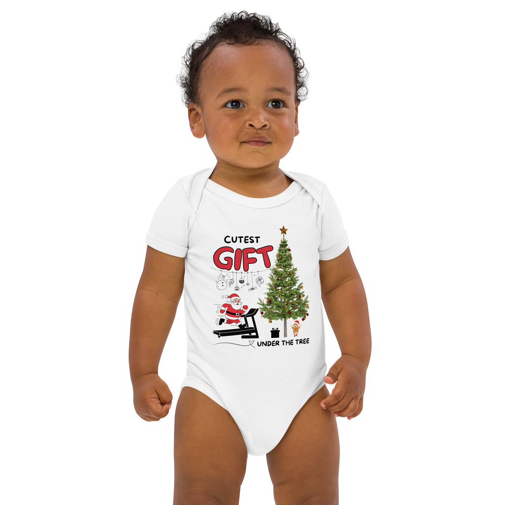 Cutest Gift Under the Tree - Baby Bodysuit - White - Baby Bodysuit