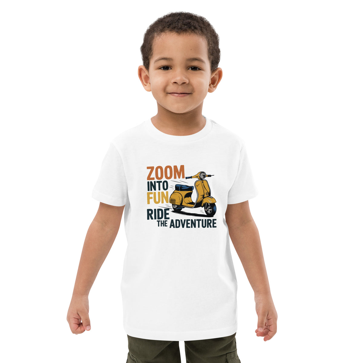Zoom Into Fun – Adventure Scooter Tee - - Kids' T-shirts