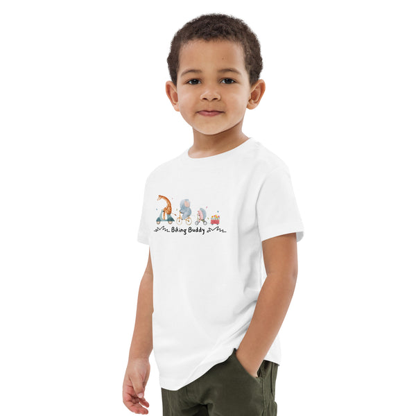 Biking Buddy – Woodland Ride Tee for Kids - - Kids' T-Shirts