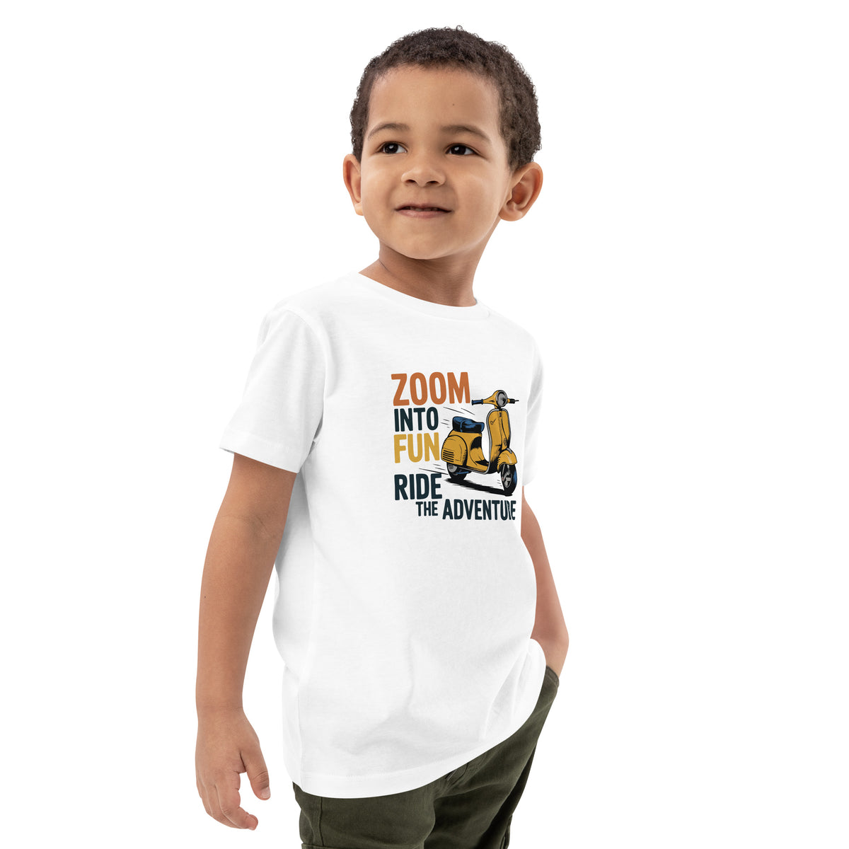 Zoom Into Fun – Adventure Scooter Tee - - Kids' T-shirts