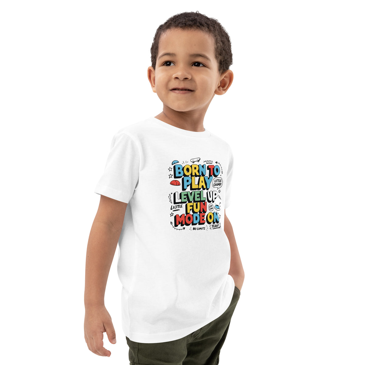 Born to Play – Level Up Tee for Kids - - Kids' T-shirts