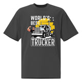 Ride with Pride - Celebrating the World's Best Trucker - Faded Black - Print Material