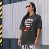 Wear Your Values: Flaunt - Amazing, Loving, Strong' in Our Tee - - Print Material