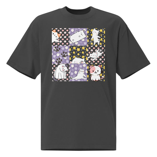 Playful Kittens - Floral Fantasy Tee - - T-shirts