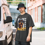 Guardian Play - Rottweiler Ruff! Design - Faded Black - T-shirts