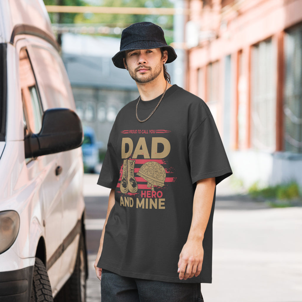 Proud to Call You Dad - Military Tribute Tee - Faded Black - T-Shirts